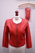 Five semi formal jackets. A French 1950s handmade one-off quilted jacket in forest green denim-
