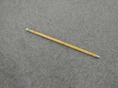 A Military Swagger Stick, The Queens Royal, length 57cm