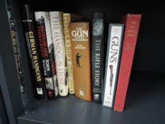 Eight Gun related volumes, German Handguns, Guns of the Third Reich, The Handgun Story, Pistols at
