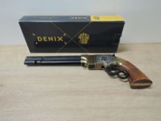 A Denix Replica Volcanic Repeating Pistol, boxed, PURCHASER MUST BE OVER THE AGE OF 18