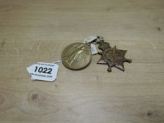 A WWI Medal Pair, 1914-15 Star and Victory Medal, Star named to L-17528 GNR.H.WALKER.R.F.A and