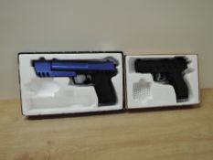 A BB Gun marked KWG made in Taiwan, 6mm in part box along with a Air Soft Gun unmarked in part box