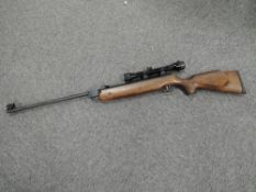 A Weihrauch HW 80 .177 Air Rifle, serial number 1411217, break barrel, fitted with iron sights and