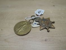 A WWI Medal Pair, 1914-15 Star and Victory Medal, Star named to 634 PTE.A.O'HARE.1.AN&M.E.F, Victory