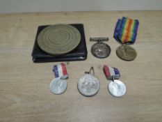 A WWI Medal Pair, War & Victory both named to 2708 SPR.F.EDGERTON.R.E, one ribbon present along with