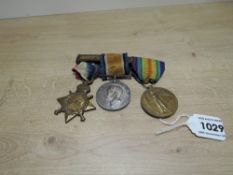 A WWI Medal Trio, 1914-15 Star, War and Victory Medals, Star named to 5973 GNR.T.W.LAWTON.R.F.A, War