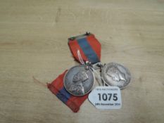 Two Faithful Service Medals, George V to JOHN ISAAC TIMPERLEY and George VI to JOHN WILLIAM KIRK,