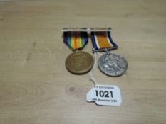 A WWI Medal Pair, British War & Victory, War medal named to S/NURSE M.E.CROWDER and Victory medal