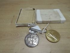 A WWI Medal Pair, British War & Victory both named to 31831 PTE.A.ROGERSON.WELSH.R with card box and