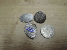 Three Silver Badges, one named to SERGT F.REGAN.SQUAD NO2 DEC.JAN.FEB 1907-8, Burbage Golf Club