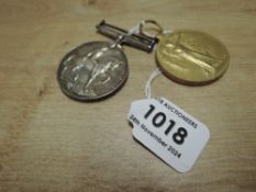 A WWI Medal Pair, War and Victory Medal both named to 35207 PTE.H.EDWARDS.M.G.C