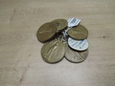 Five WWI Victory Medals named to 1463 PTE.I.NEALE.R.A.M.C, 2248 PTE.W.GARRETT.L'POOL.R, 10964 PTE.