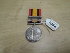 A Queen's South Africa Medal with three clasps, Cape Colony, Orange Free State and Transvaal to 6212