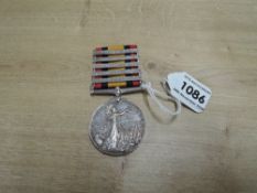 A Queen's South Africa Medal with five clasps, Tugela Heights, Orange Free State, Relief of