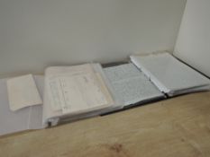 Two folders of German and British WWII period Ephemera including German Killed in Action letter,