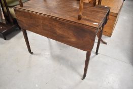 A 19th Century mahogany Pembroke table , approx. 96 x 53cm