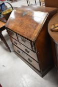 An 18th Century oak bureau , width approx. 88cm