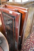 Four Chinese cabinet doors, each approx. 106 x 36cm
