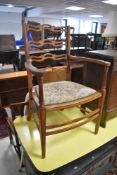 A Victorian carver chair