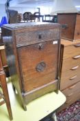 An early 20th Century oak coal purdonium