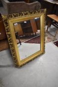 A 19th century gilt frame wall mirror (some damage to corner), approx. 77 x 64cm