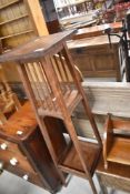 A Victorian stained frame plant stand