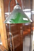 A modern industrial style adjustable standard/reading lamp