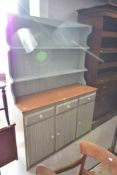 A traditional painted kitchen dresser