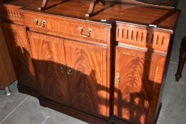A set of three early 20th Century mahogany dining chairs , plus one similar and a later carver