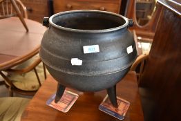 A Cauldron style planter , height approx. 30cm