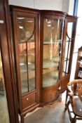 An Edwardian mahogany display cabinet, dimensions approx. W112 H179cm