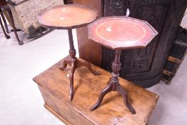 Two reproduction Regency style wine tables