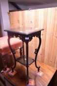A Victorian plant stand of small proportions, approx. 36 x 31cm