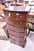 A vintage Reproduction Regency tall chest of six drawers, height approx. 124cm