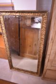 A 19th Century gilt frame over mantel wall mirror, approx. 117 x 64cm