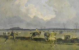 After Lionel Louis Edwards (British, 1874-1954) a pair of colour prints - 'The Chesire Hunt' and '