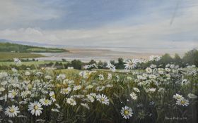Local interest* Marion Bradley (British b.1946) watercolour & gouache, a pleasing local coastal