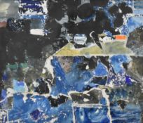 *local interest, Dennis Davis (British, local, contemporary) mixed media, A Coastal Storm, within
