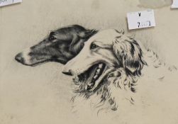 Attributed to William Woodhouse (British 1857-1939) watercolour on card, an Arabian mule and his