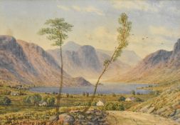 *Local Interest - William Taylor Longmire (1841-1914, British), watercolour, 'Thirlmere', Lake