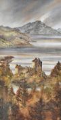 After Gillian McDonald (contemporary, British), coloured print, 'Light on The Loch III', Eilean