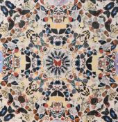 After Damien Hirst (British b.1965) An In-A-Gadda-Da-Vida kaleidoscopic butterfly wallpaper panel,