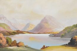 Roland Stead (British 19th/20th century) watercolour 'Loweswater' a pleasing view in pastel