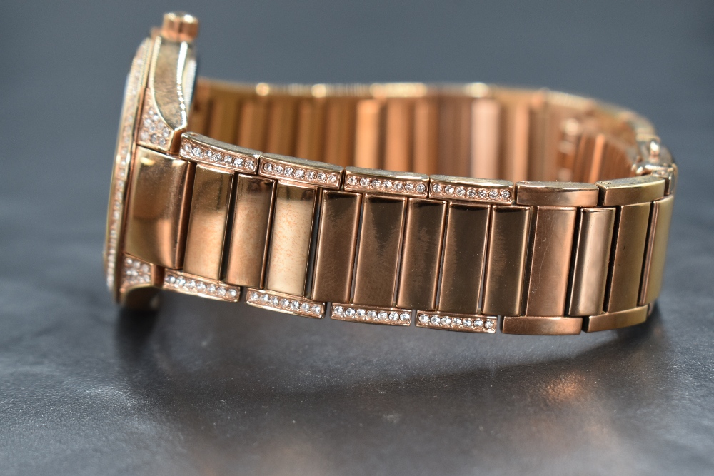A lady's Michael Kors quartz fashion wrist watch having a diamante set dial to mother of pearl - Image 4 of 4