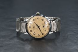 A gent's 1960's Smiths Everest manual wrist watch having Arabic numeral dial with a subsidiary