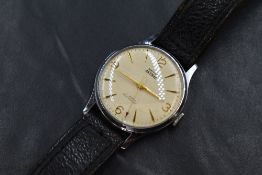 A gent's vintage Smiths Astral manual wrist watch having Arabic quarter numerals and baton dial with