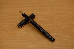 A Parker Sonnet rollerball pen in laque black with gold trim