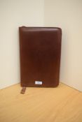 A Conway Stewart brown forty pen soft carry case