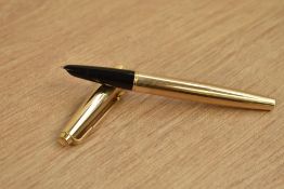 A Parker Lady aerometric fill fountain pen in rolled gold