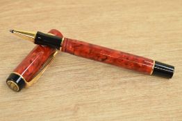 A Modern Parker Duofold Rollerball pen in Jasper Red